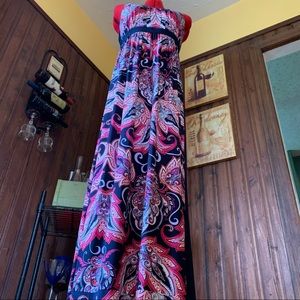 2/$25 INC Print Maxi Dress Sz L